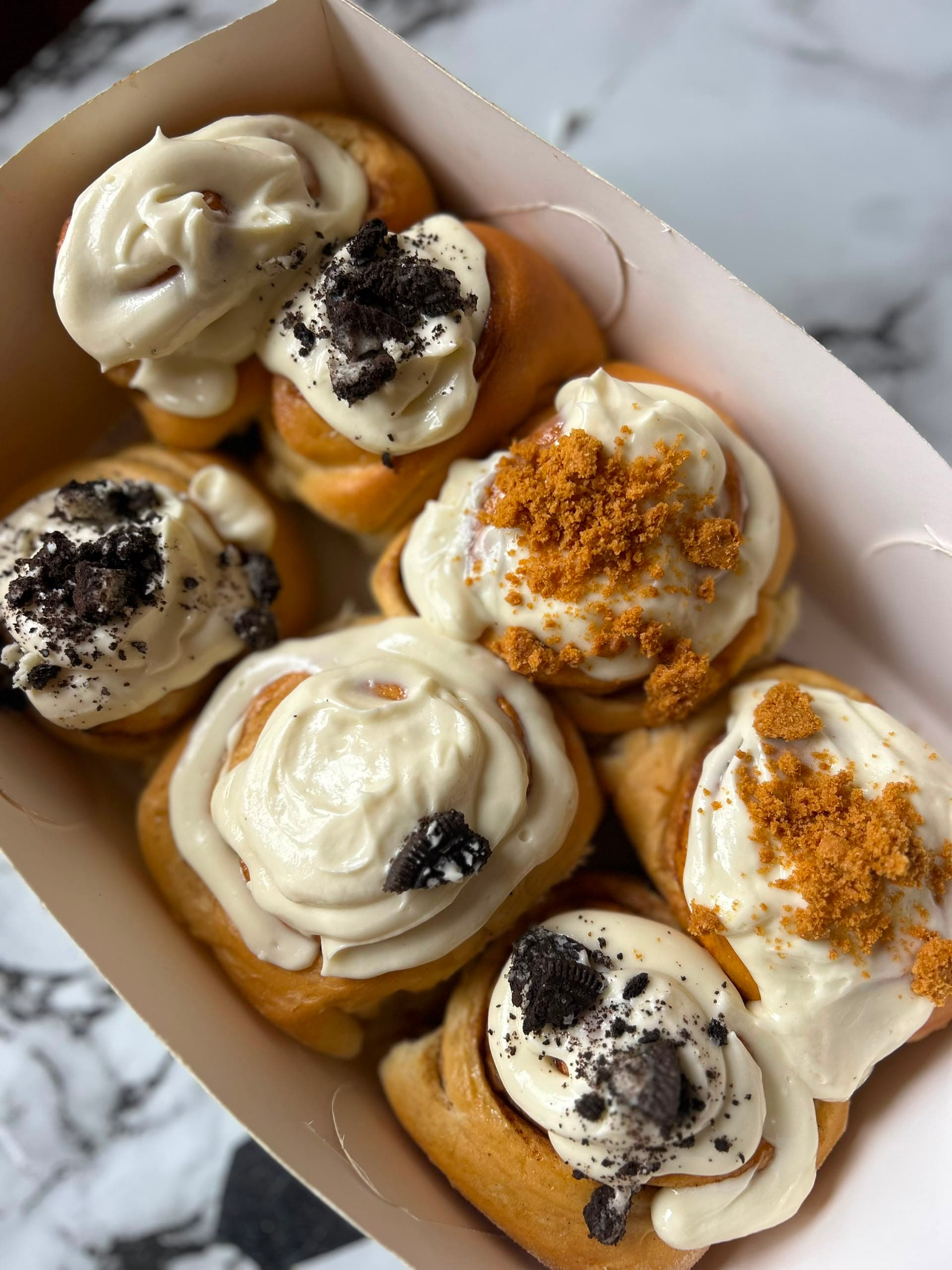 Glazed cinnamon rolls